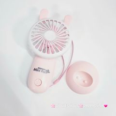 Mini Fan - Quạt Cầm Tay mini mặp tròn Có Đế đỡ