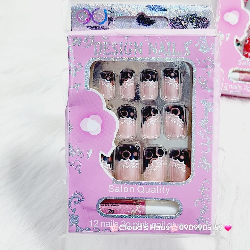 Bộ Móng Giả 12 móng nhiều mẫu -Nail