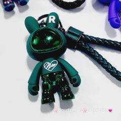 Móc khóa Thỏ Hologram R dây da