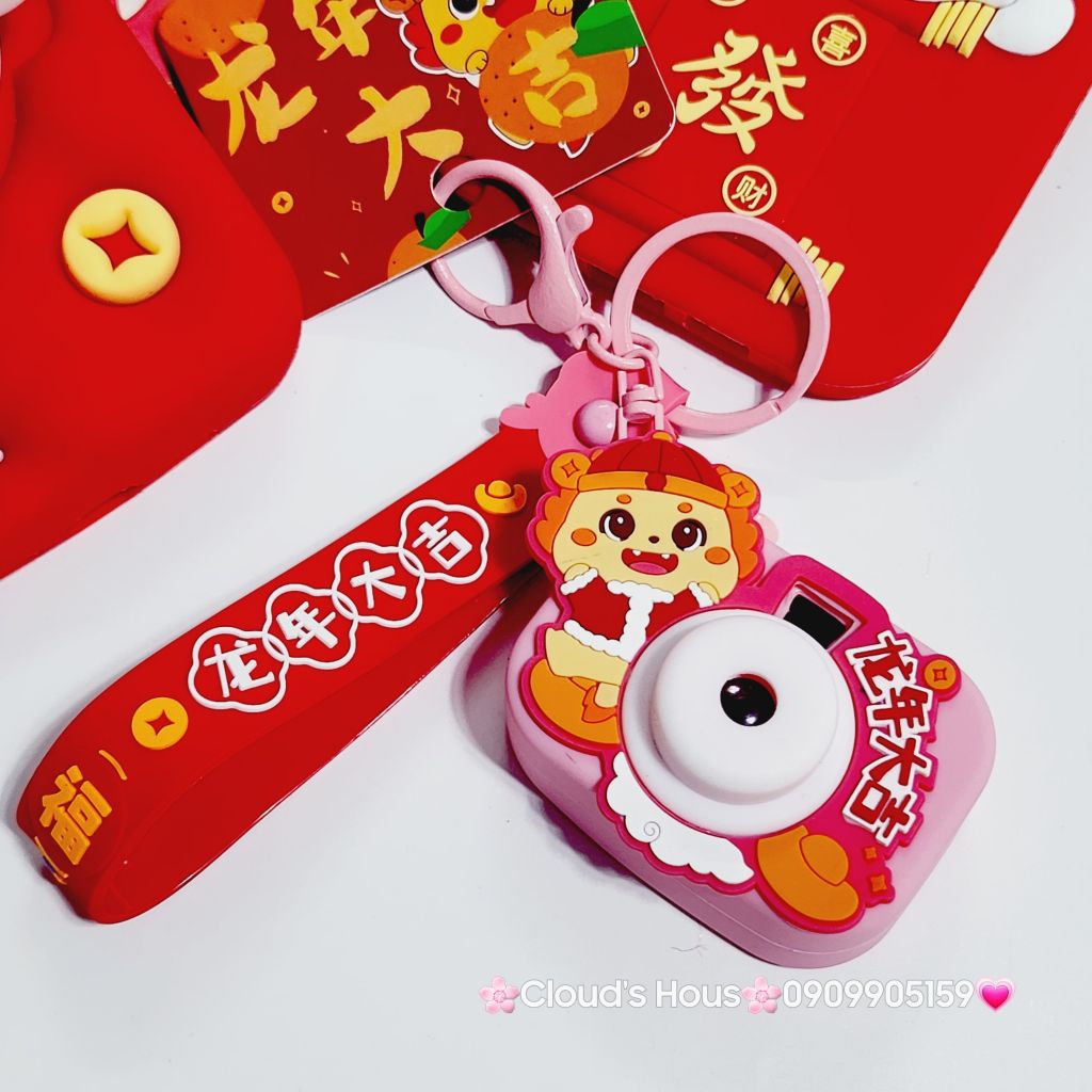 Móc Khóa Máy Ảnh Cosplay Lân TẾT