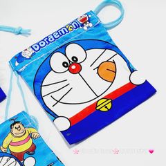 Túi Vải Dây Rút mini Hello Kitty & Doraemon