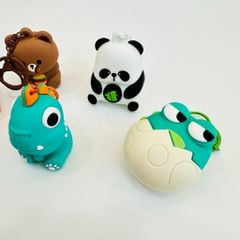 Móc Khóa Động Vật Con Thú Bóp Mắt Lồi Dễ Thương