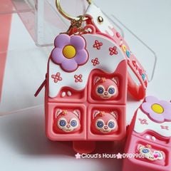 Bóp móc khoá Silicone Que Kem Pop It