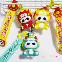 Móc Khóa Gấu Trúc Panda Cosplay Lân Rồng TẾT