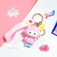 MÓC KHÓA Cậu bé Phi Hành Gia Đeo Balo Rainbow Travel