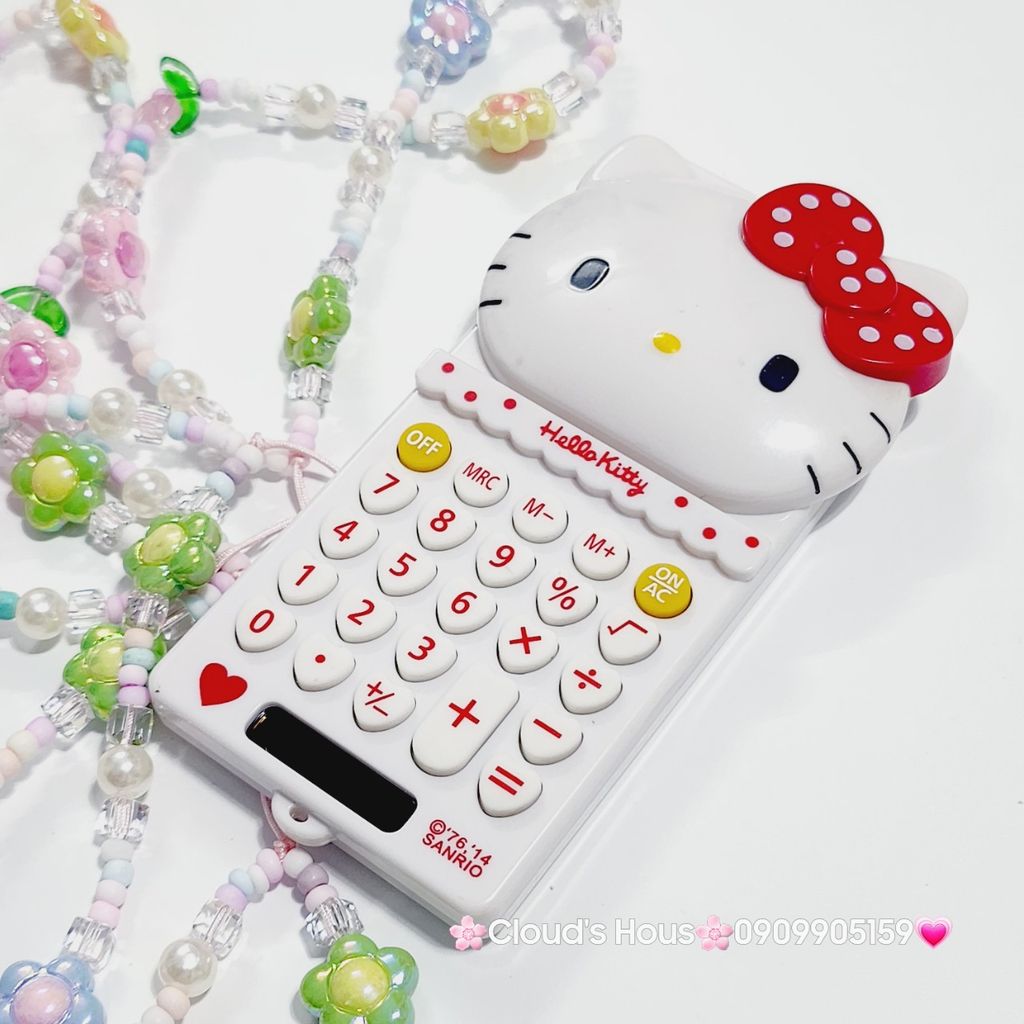 Máy Tính Hello Kitty Mini Cầm Tay (3 màu) - kèm dây charm KT966