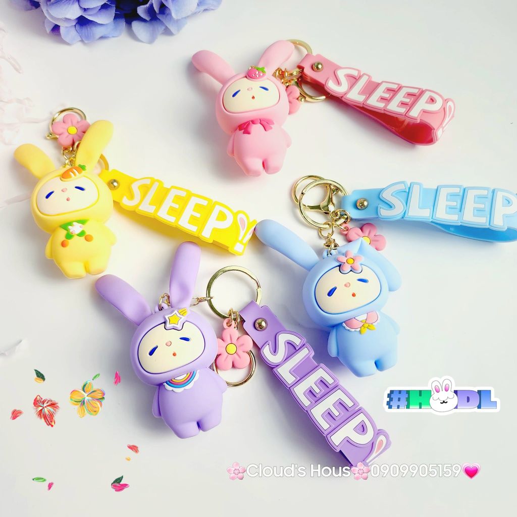 Móc khóa Tai thỏ SLEEP