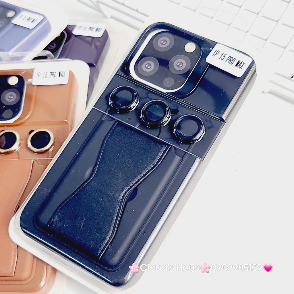 Case Ốp điện thoại iPhone Silicone chống bẩn Da Chống dựng kèm cường lực camera iPhone 13/14/15/Pro/Promax