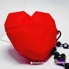 Cover Case Vỏ bảo vệ Airpod Su dẻo Trái Tim Đỏ Airpod 1/2/3/Pro/Pro2