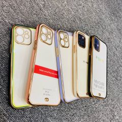 Case Ốp điện thoại iPhone Viền xi cam Trong dẻo