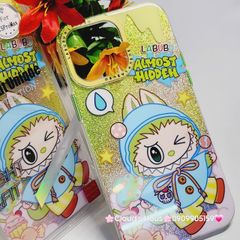 Case Ốp điện thoại iPhone Likgus Labubu Xanh lá Bling Hologram iPhone 12/13/14/15/Pro/Promax