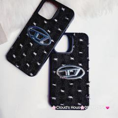 Case Ốp điện thoại iPhone Jeans Diesel Logo chữ D cá tính iPhone 7+/8+/X/Xs/XSMax/11/12/13/14/15/Pro/Promax