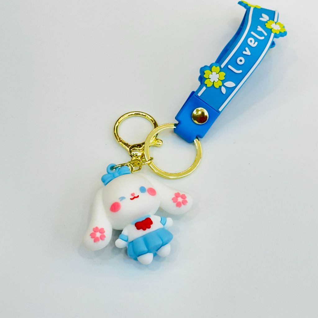 Móc Khóa Thỏ Cinnamoroll Mặc đồ học sinh Lovely