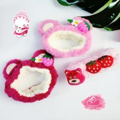Băng đô make up Gấu hồng Lotso fruit strawberry