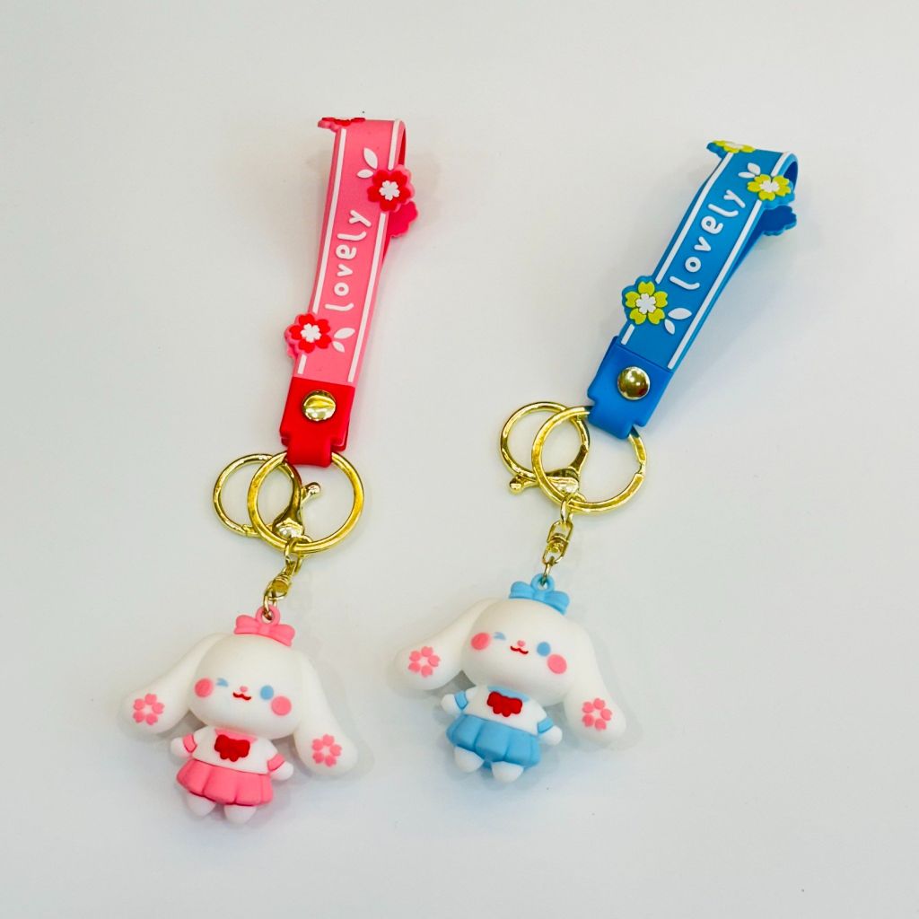 Móc Khóa Thỏ Cinnamoroll Mặc đồ học sinh Lovely