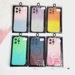 Case Ốp điện thoại iPhone IRIS Ombre Likgus Silicone Bảo vệ Cam Magsafe iPhone 14Promax