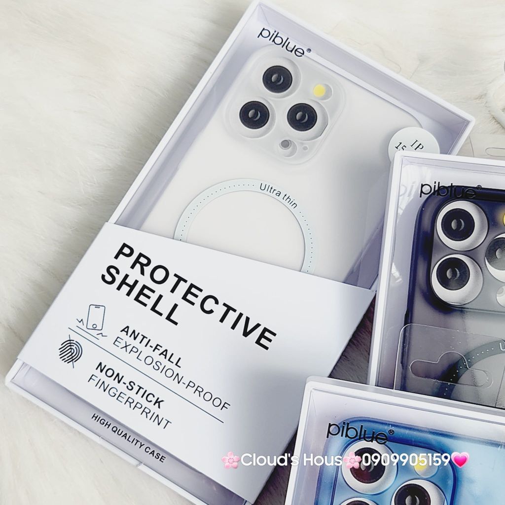 Case Ốp điện thoại iPhone Piblue chính hãng Nhám siêu mỏng Magsafe iPhone 15Promax