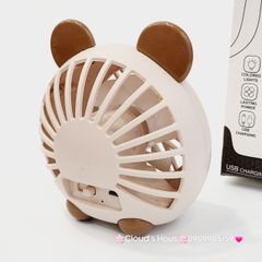 Mini Fan - Quạt Tai Thỏ và Gấu để bàn siêu mini