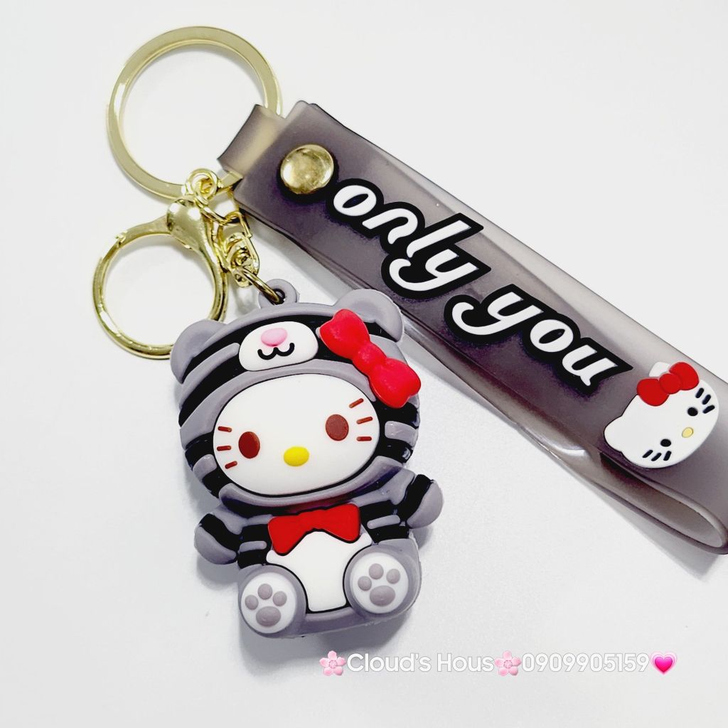 Móc Khóa Sanrio Kuromi Cinnamoroll Flan dây Only you