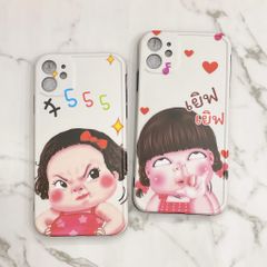 Case Ốp điện thoại iPhone BÉ MẬP Nhám trơn Form vuông iPhone 7/8/X/Xs/11/12/Plus/Max/Pro/Promax