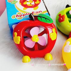 Mini Fan - Quạt hình Táo để (3 màu) Sz Lớn