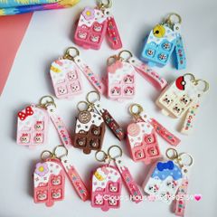 Bóp móc khoá Silicone Que Kem Pop It