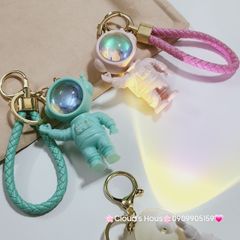 Móc Khóa Phi Hành Gia Cao Có Đèn Led Galaxy Space