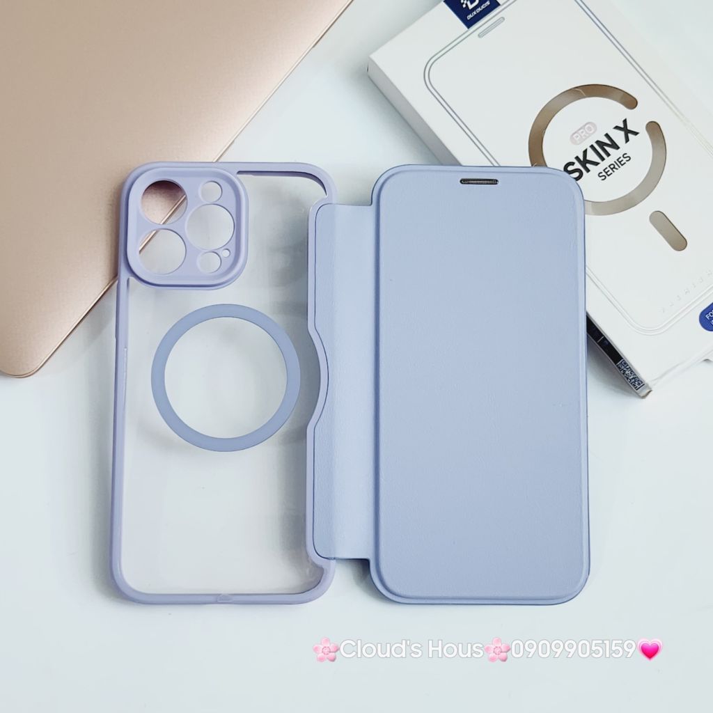Case Ốp điện thoại iPhone Bao da Skin X Magsafe iPhone 11/12/13/14/15/Plus/Pro/Promax
