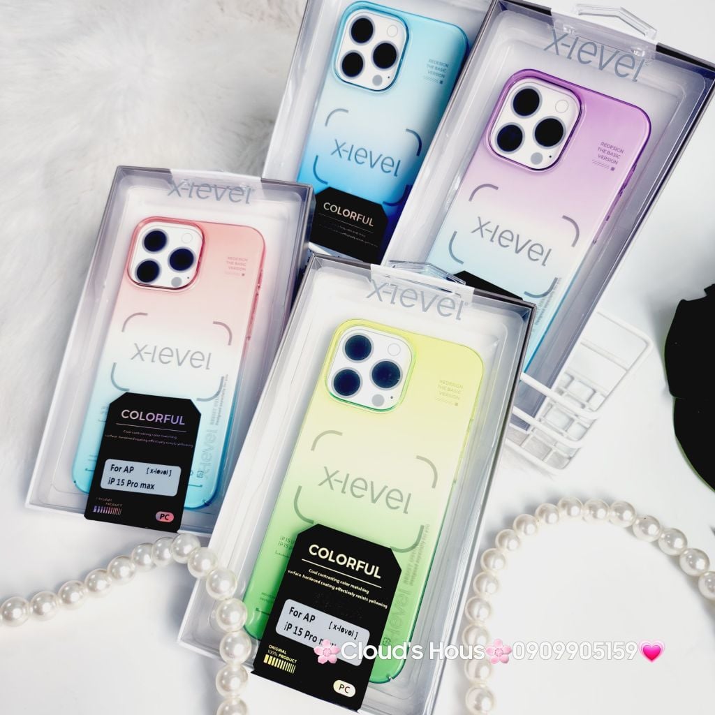 Case Ốp điện thoại iPhone X-level Chính hãng Ombre  iPhone 15Promax
