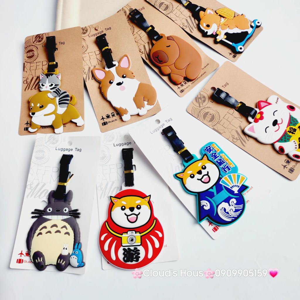 Tag Treo Vali Silicone Luggage Tag Đài Loan