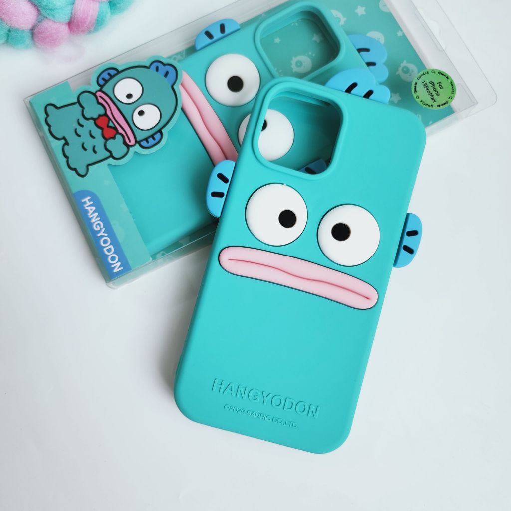 Case Ốp điện thoại iPhone Su dẻo Cá Hangyodon Sanrio Chính hãng iPhone 11/12/13/14/15/Pro/Promax