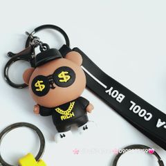 Móc Khóa Gấu Rich A Cool Boy