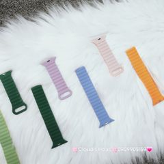 Dây Apple Watch Silicone Basic Chống bẩn Hai màu có nam châm siêu xịn
