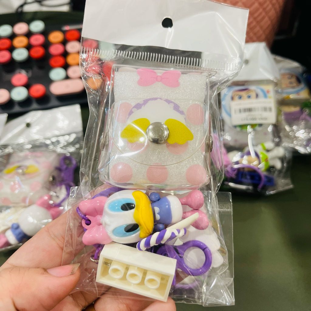 COVER AIRPOD TÚI BẤM TRONG SUỐT HOẠT HÌNH DISNEY ( 3 MẪU)