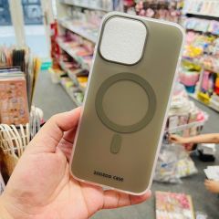 Case Ốp điện thoại iPhone Trong Nhám Magsafe Xanh rêu Zoozoo Case iPhone 12/13/14/15/Pro/Promax