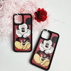 CASE IPHONE NHÁM DA Mickey  SIÊU KUTE Viền răng cưa