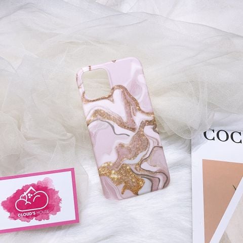 CASE iPhone VÂN ĐÁ MABLE VÀNG