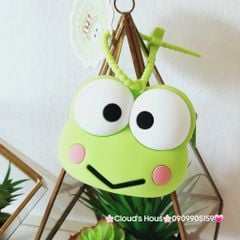Bóp Móc Khóa Silicone Nhân vật hoạt hình SANRIO Chính hãng Kuromi Melody Stitch Cinnamoroll Ếch