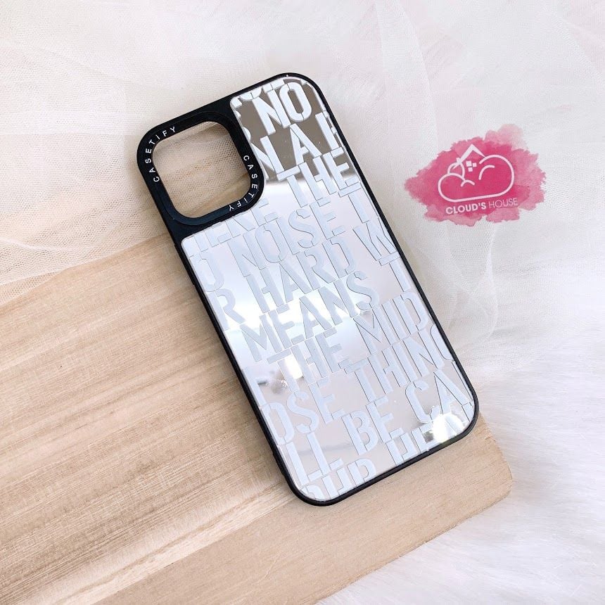 Case Ốp điện thoại iPhone In Chữ Casetify iPhone 7+/X/XSM/11/12/13/Pro/Promax (2 mẫu)