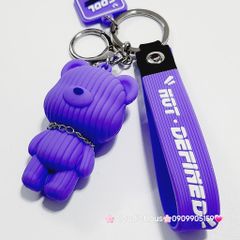 Móc Khóa Gấu Ngầu Đeo Vòng Cổ Not Defined