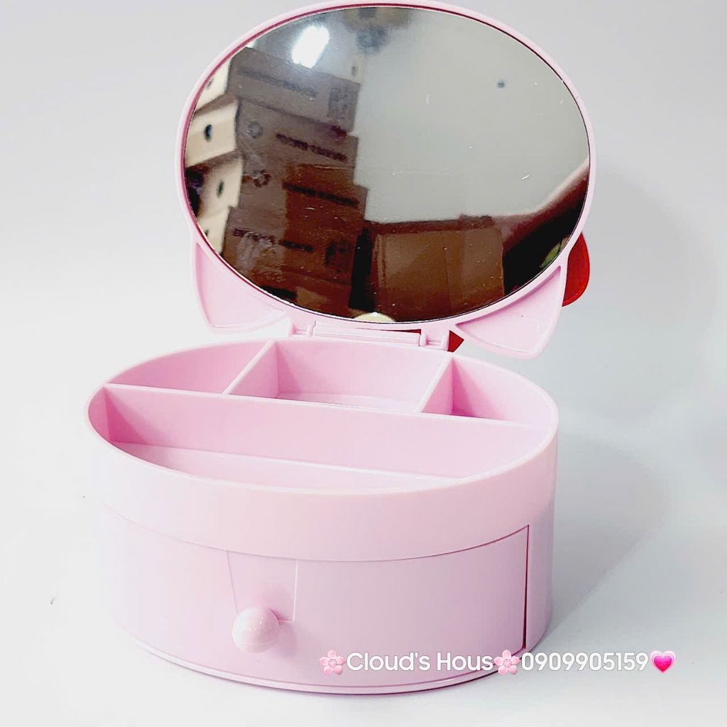 Hộp Trang Điểm Hello Kitty Có Gương