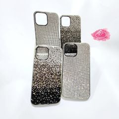 Case Ốp điện thoại iPhone Đính đá Trắng Bling bling sang chảnh iPhone 11/12/13/14/Pro/Promax