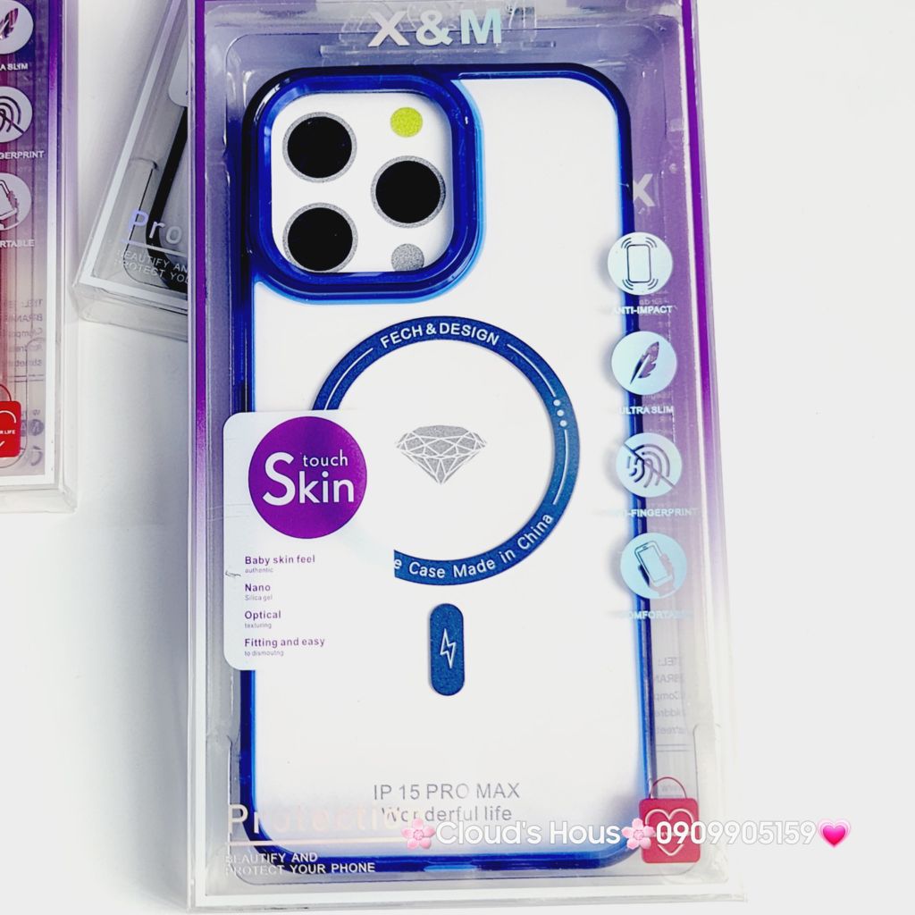 Case Ốp điện thoại iPhone X&M Trong viền hologram bóng iPhone 14Promax/ 15Promax (5 mẫu)