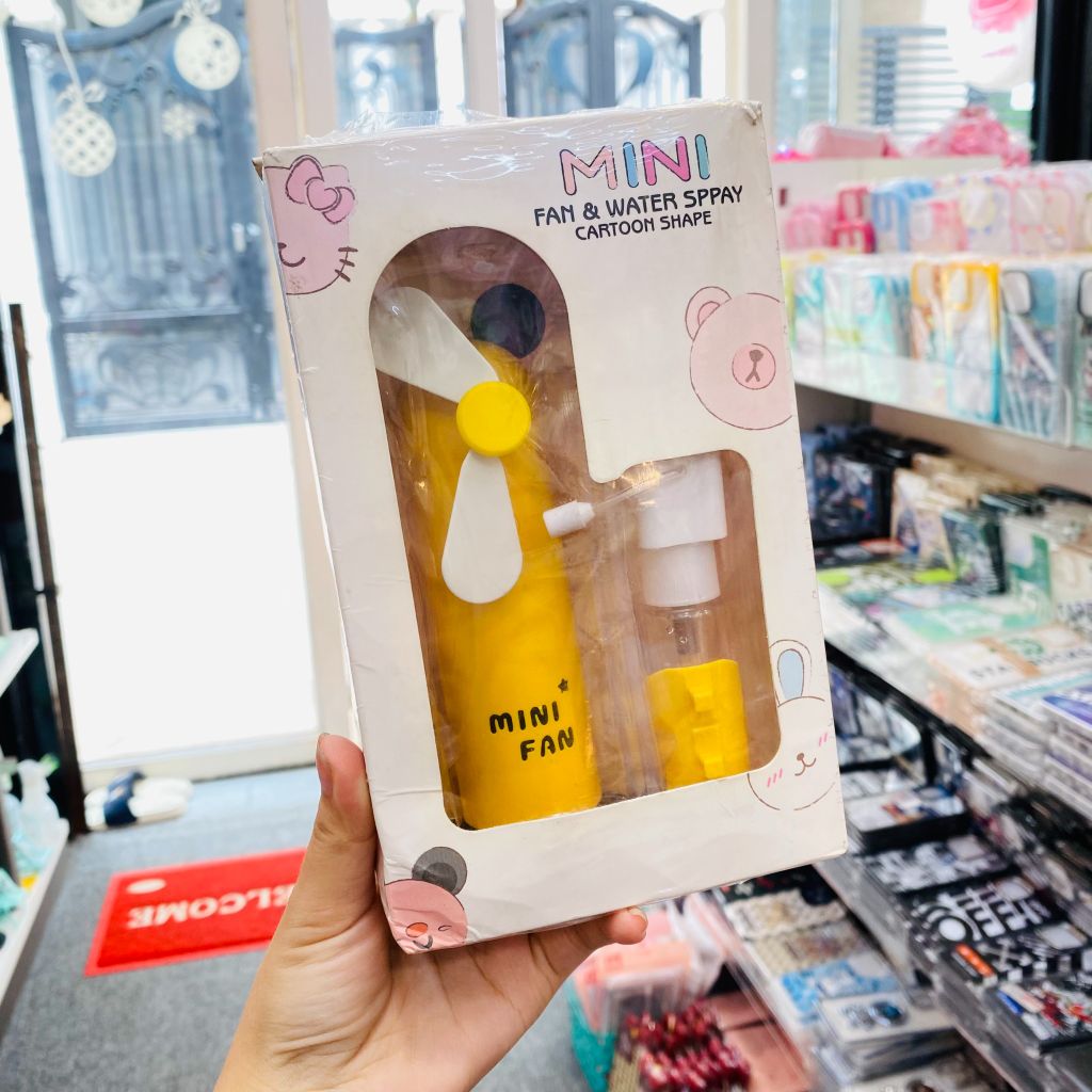 Mini Fan - QUẠT CẦM TAY Mini Kute Phun Sương thời trang (QUẠT SẠC)
