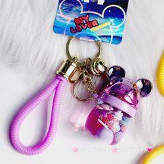 Móc Khoá Bình Nước Bling Bling Tai Mickey & Candy