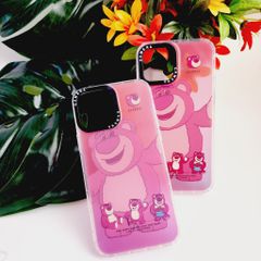 Case Ốp điện thoại iPhone Gấu dâu Lotso hologram iPhone 11/12/13/14/Pro/Promax