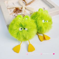 Móc Khóa Cục Bông Monster Tức Giận Chân Vịt