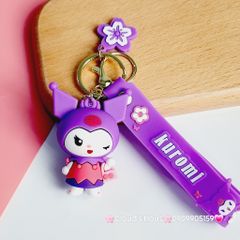 Móc Khóa Kuromi Đen & Tím