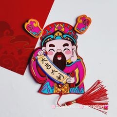 Ông Thần Tài Trang Trí Ngày TẾT (Hít tủ lạnh, treo mai, treo đào,..)