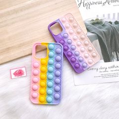 Case Ốp điện thoại iPhone Su dẻo Pop It Color iPhone 7+/XSM/11/12/Pro/Promax
